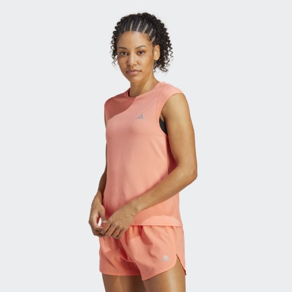 Tee Shirt X-city Running Heat.rdy Adidas Corail