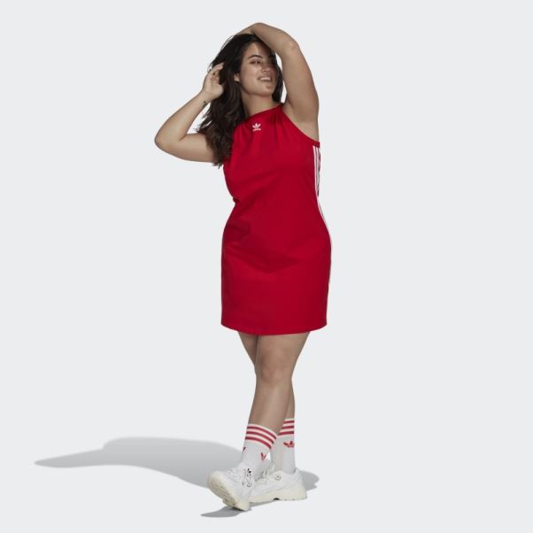 Robe D'été Moulante Adidas Adicolor Classics (taille Plus) écarlate