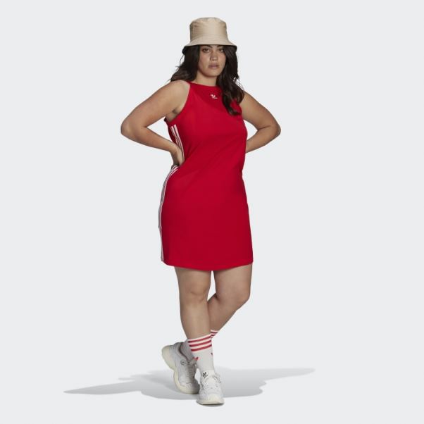 Robe D'été Moulante Adidas Adicolor Classics (taille Plus) écarlate