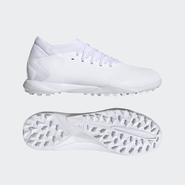 Adidas Predator Precision.3 Turf Chaussures De Football Blanc Chaud