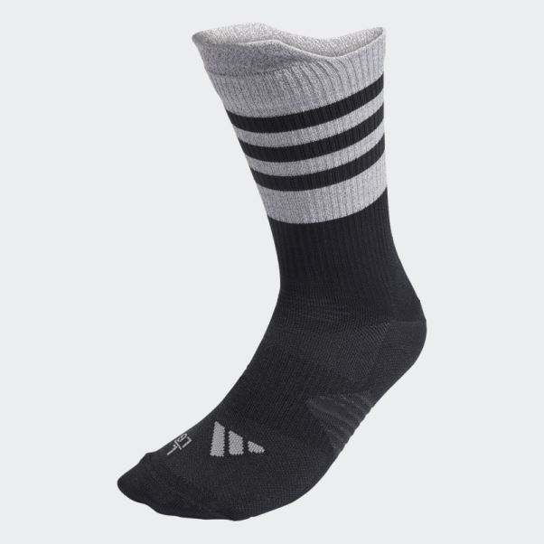 Chaussettes Mi-mollet Réfléchissantes Adidas Running Performance Noires