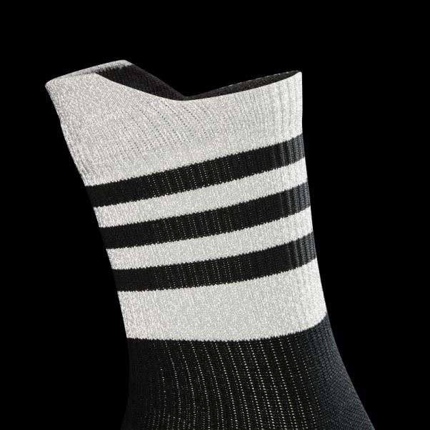 Chaussettes Mi-mollet Réfléchissantes Adidas Running Performance Noires