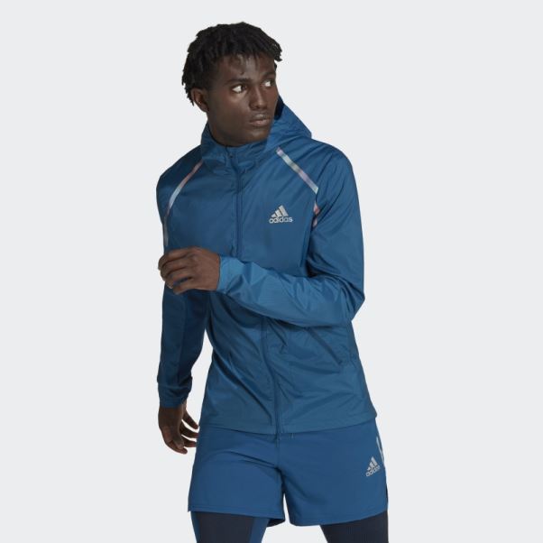 Veste Marathon Adidas Marine