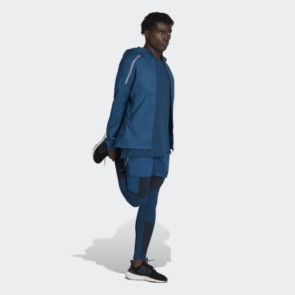 Veste De Running Marathon Adidas Marine