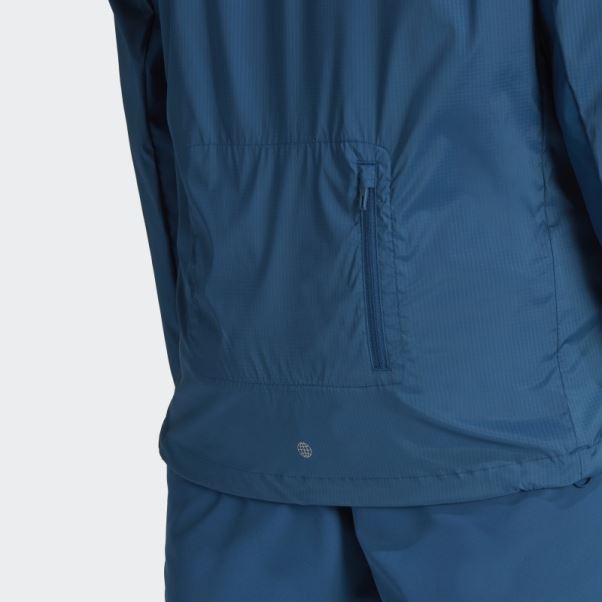Veste De Running Marathon Adidas Marine