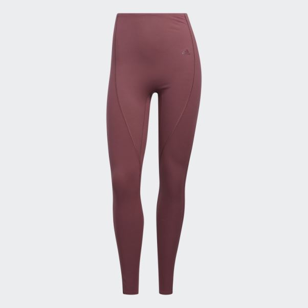 Adidas Yoga 4 Elements 7/8 Collants Mode Bordeaux
