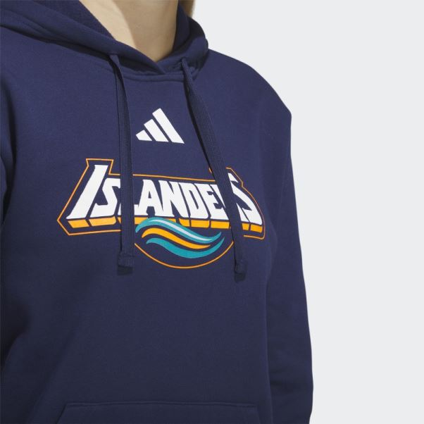 Sweat à Capuche Adidas Islanders Bleu Marine
