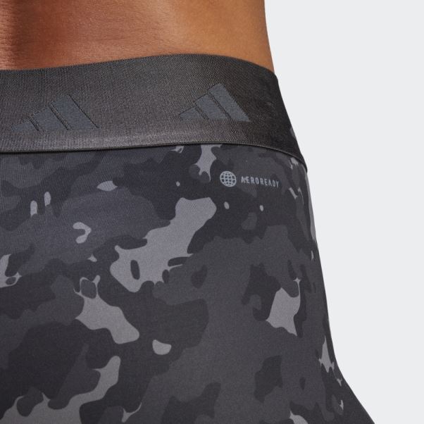 Legging Adidas Techfit Camo 7/8 Gris