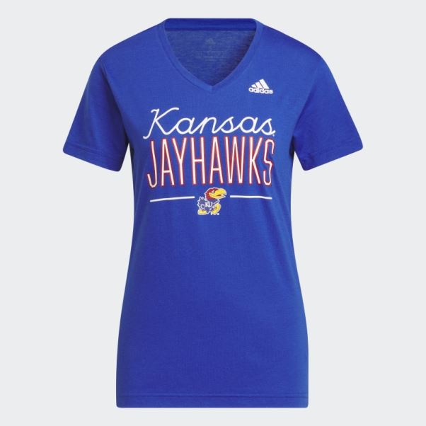 Tee Shirt Adidas Jayhawks Bleu Royal Mel