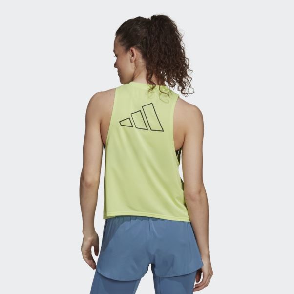 Chaux Run Icônes 3 Bar Débardeur Adidas
