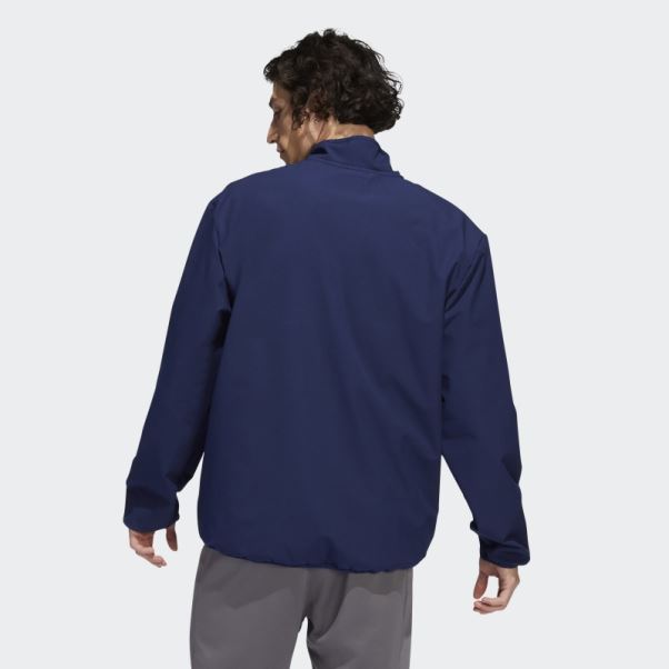Bleu Marine Adidas Prédateurs 22 Nhl 1/4-zip Veste