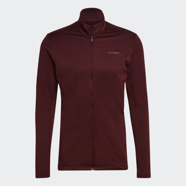 Adidas Rouge Terrex Multi Primegreen Veste Polaire Entièrement Zippée