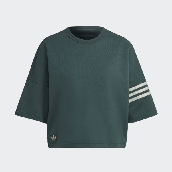 Tee Shirt Adicolor Neuclassics Vert Minéral Adidas