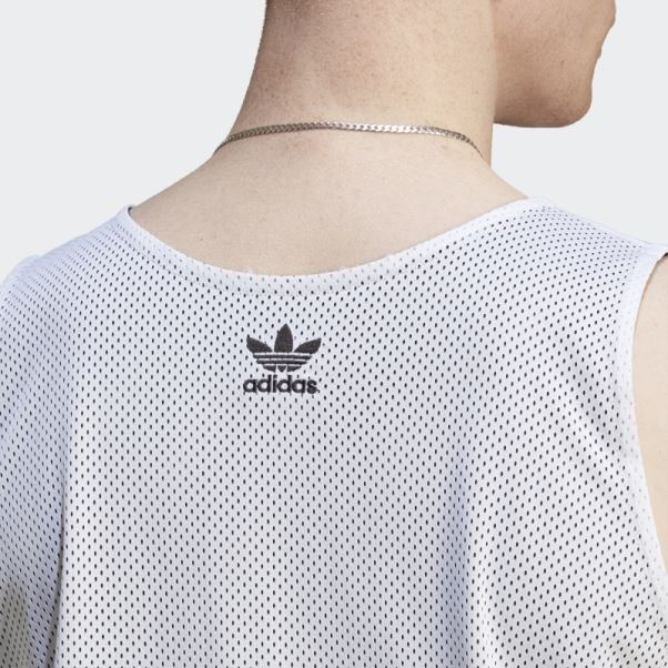Adidas Adicolor Classics Maillot De Basketball Trèfle Blanc