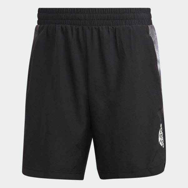 Short D'entraînement Graphique Adidas Conçu Pour Le Mouvement Aeroready Hiit Noir