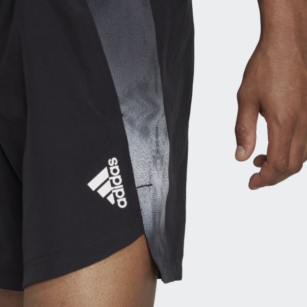 Short D'entraînement Graphique Adidas Conçu Pour Le Mouvement Aeroready Hiit Noir