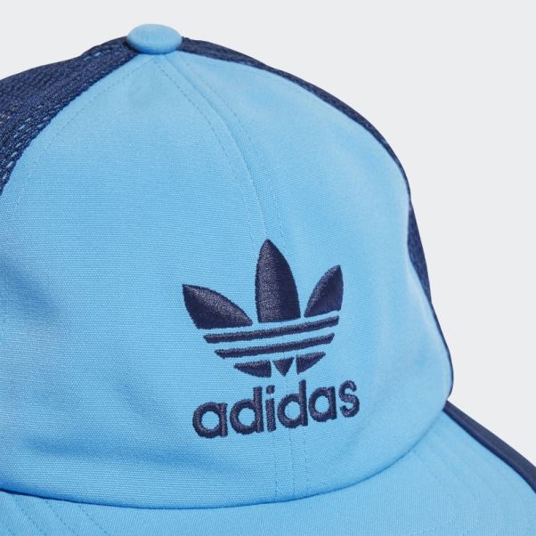 Casquette Trucker Adidas Adicolor Archive Bleue