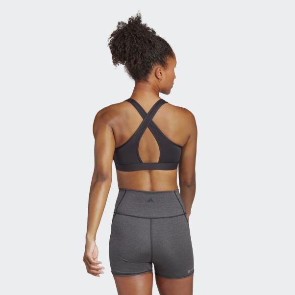 Soutien-gorge D'entraînement à Maintien Moyen Powerreact Noir Adidas