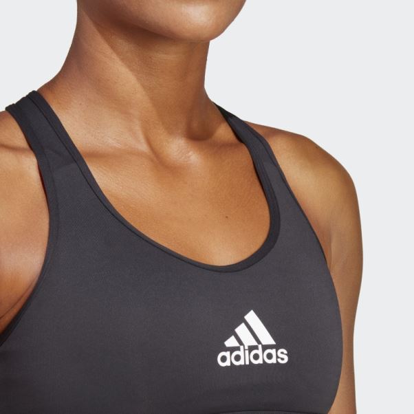 Soutien-gorge D'entraînement à Maintien Moyen Powerreact Noir Adidas