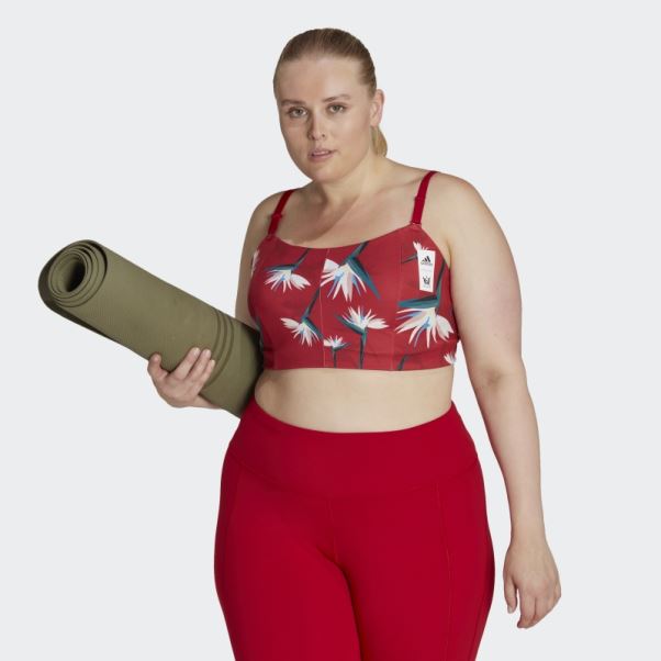 Thebe Magugu Studio Light-support Bra (taille Plus) Rouge Adidas