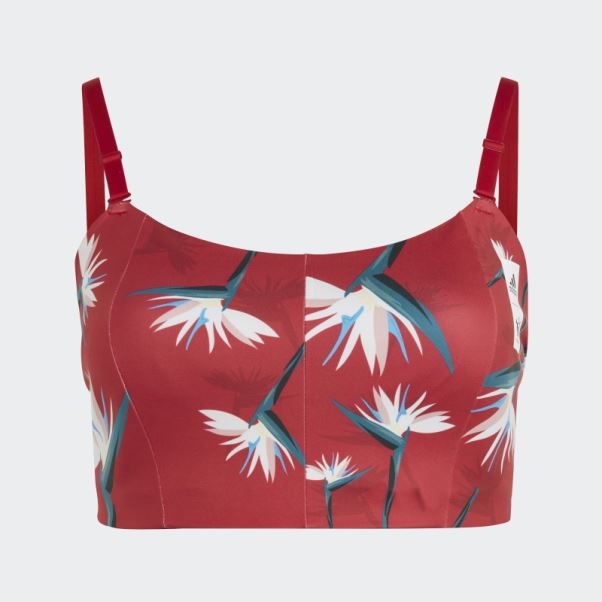 Thebe Magugu Studio Light-support Bra (taille Plus) Rouge Adidas