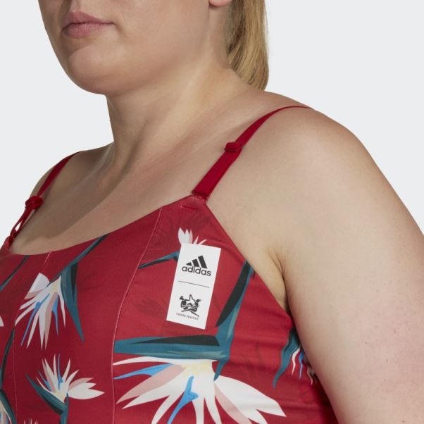 Thebe Magugu Studio Light-support Bra (taille Plus) Rouge Adidas
