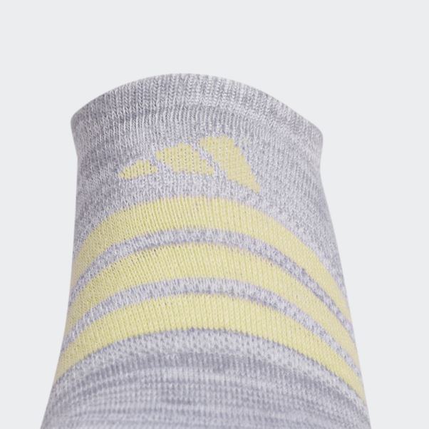 Superlite Super-no-show Chaussettes 6 Paires Adidas Gris Clair