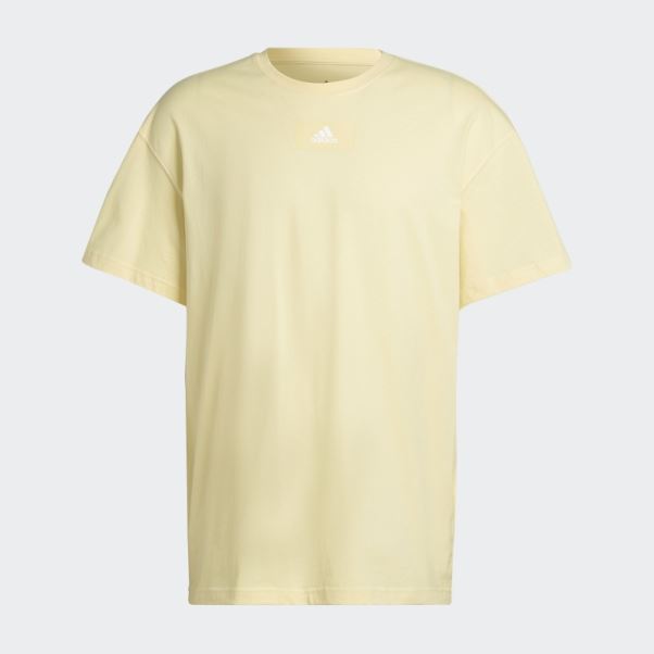 Adidas Essentials Feelvivid T-shirt à épaules Tombantes Jaune