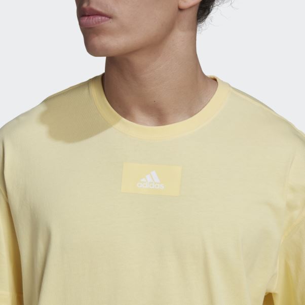 Adidas Essentials Feelvivid T-shirt à épaules Tombantes Jaune