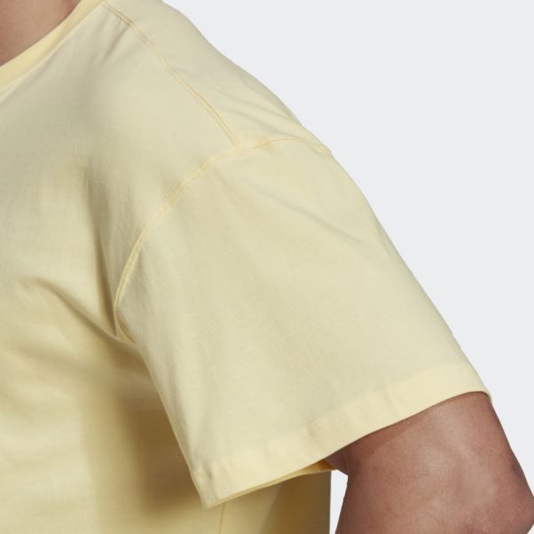Adidas Essentials Feelvivid T-shirt à épaules Tombantes Jaune
