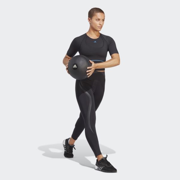 T-shirt Court D'entraînement Hiit Heat.rdy Noir Adidas