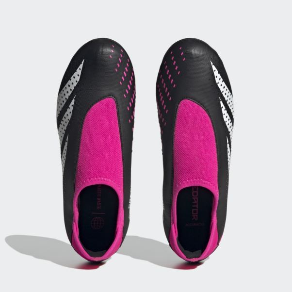 Adidas Predator Precision.3 - Bottes De Sol Ferme Sans Lacets Roses