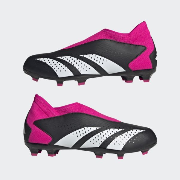 Adidas Predator Precision.3 - Bottes De Sol Ferme Sans Lacets Roses
