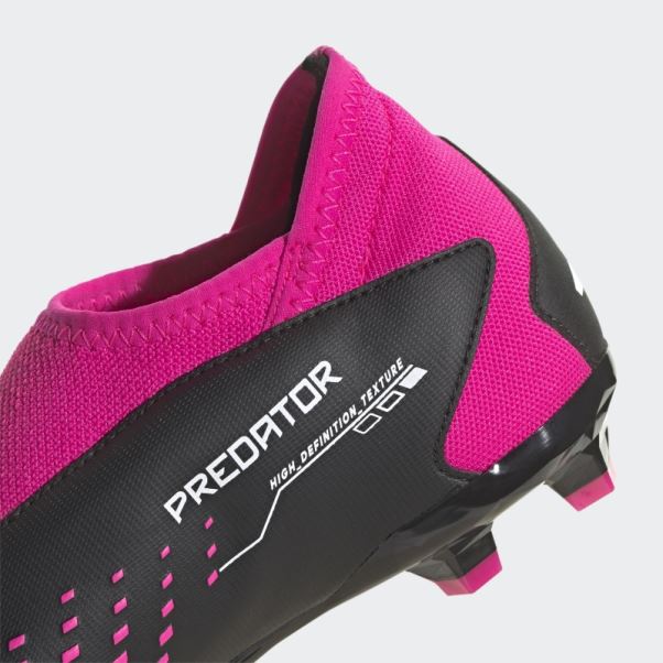 Adidas Predator Precision.3 - Bottes De Sol Ferme Sans Lacets Roses