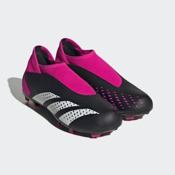 Adidas Predator Precision.3 Chaussures De Football Sans Lacets Pour Terrain Sec Noir