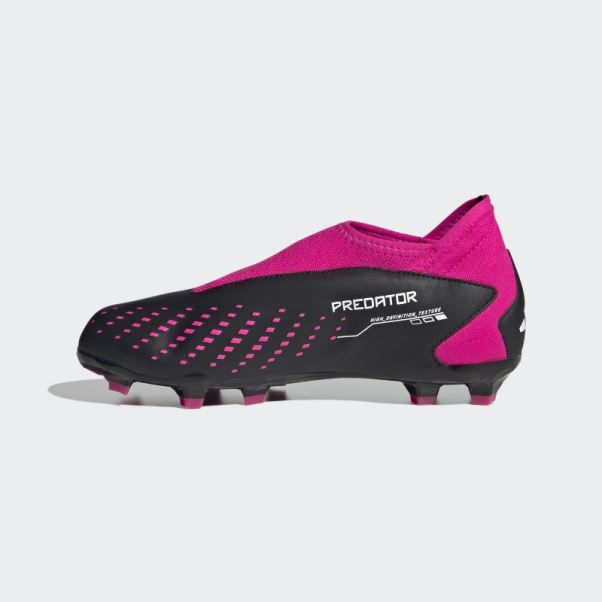 Adidas Predator Precision.3 Chaussures De Football Sans Lacets Pour Terrain Sec Noir