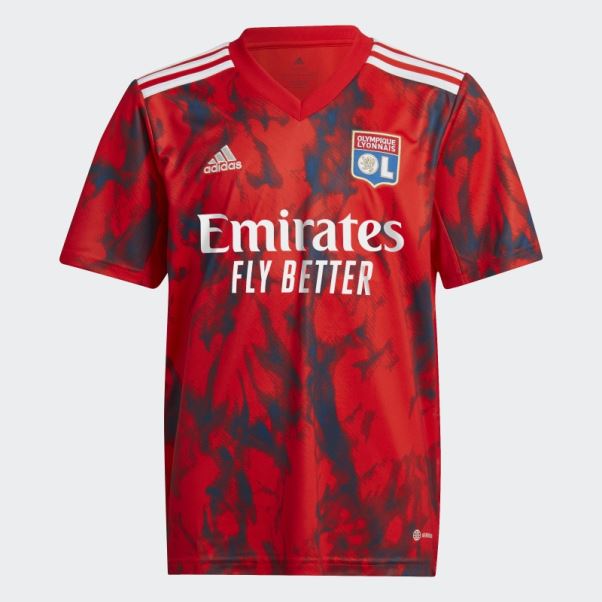Maillot Extérieur Adidas Olympique Lyonnais 22/23 Rouge