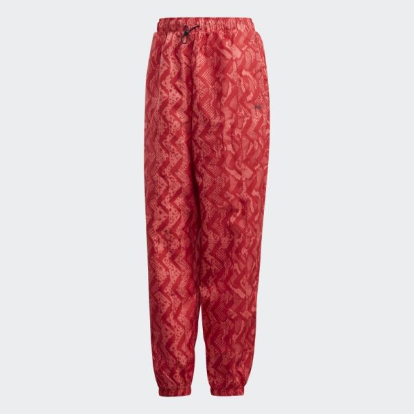 Bas De Survêtement Imprimé Rouge Flash Adidas