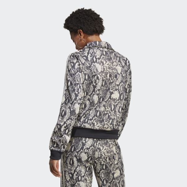 Adidas Python Allover Print Track Top Noir