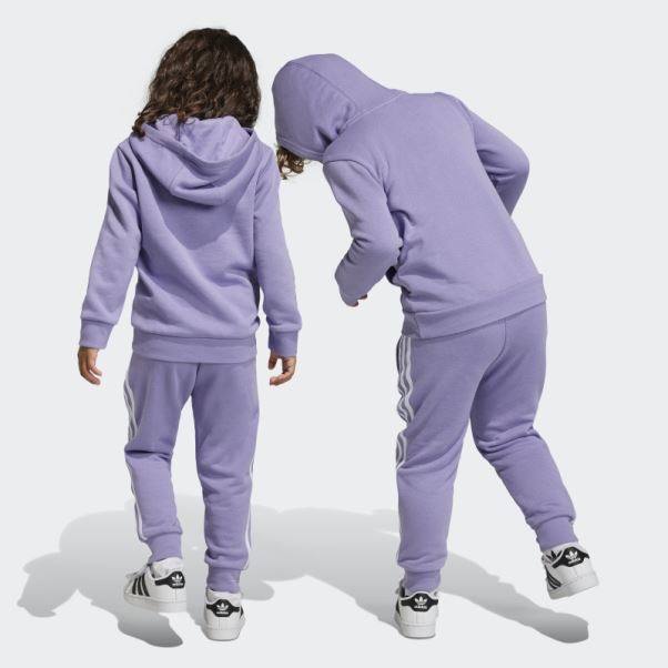 Adidas Lilas Adicolor Sweat à Capuche Ensemble
