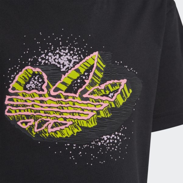 T-shirt Graphique Adidas Noir élégant