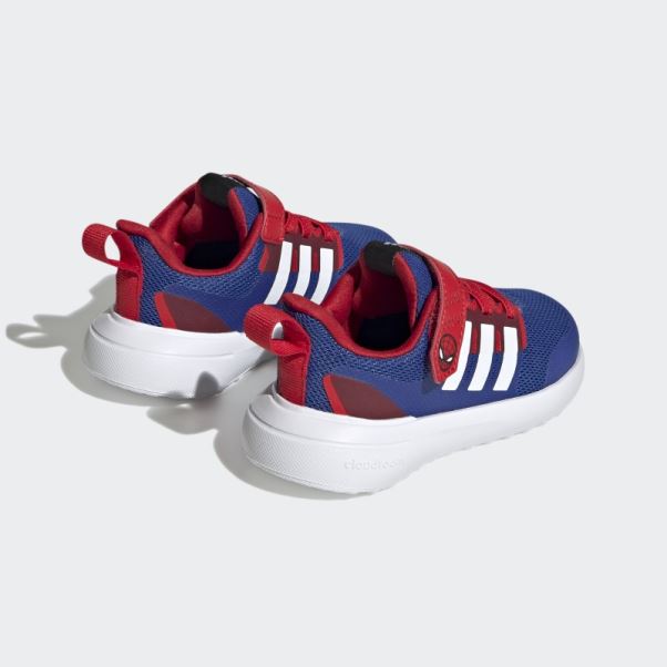 Bleu Royal Adidas X Marvel Fortarun 2.0 Spider-man Cloudfoam Elastic Lace Top Strap Shoes Hot