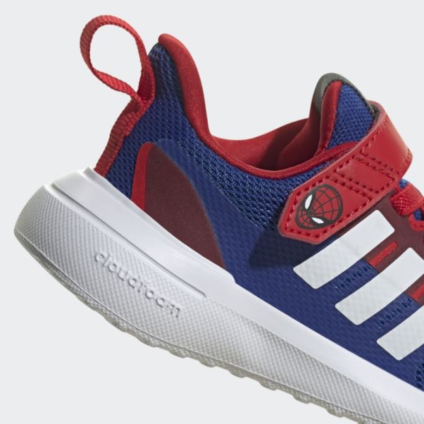 Bleu Royal Adidas X Marvel Fortarun 2.0 Spider-man Cloudfoam Elastic Lace Top Strap Shoes Hot