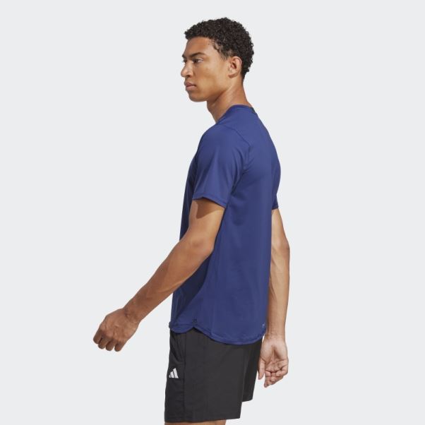Conçu Pour L'entraînement T-shirt D'entraînement En Cordura Adidas Bleu Foncé
