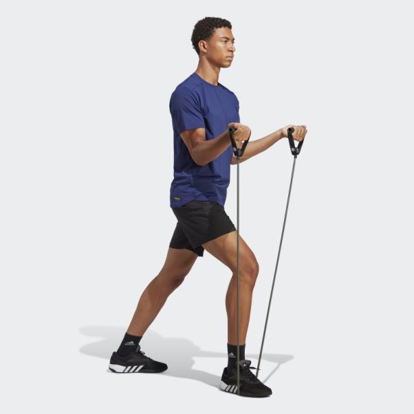 Conçu Pour L'entraînement T-shirt D'entraînement En Cordura Adidas Bleu Foncé