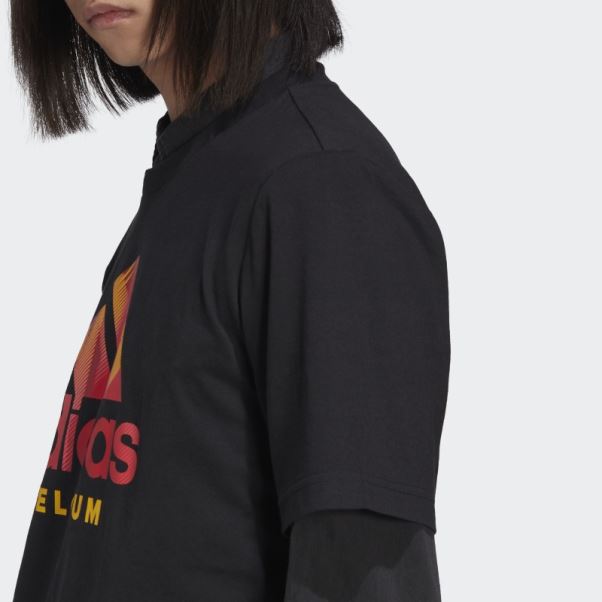 T-shirt Graphique Adidas Belgium Noir