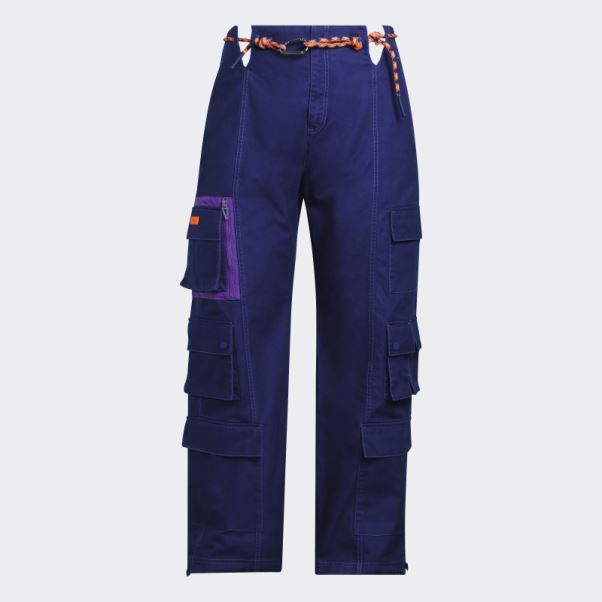 Pantalon Cargo En Sergé (taille Plus) Adidas Indigo
