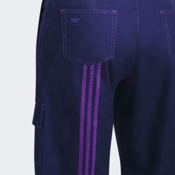 Pantalon Cargo En Sergé (taille Plus) Adidas Indigo