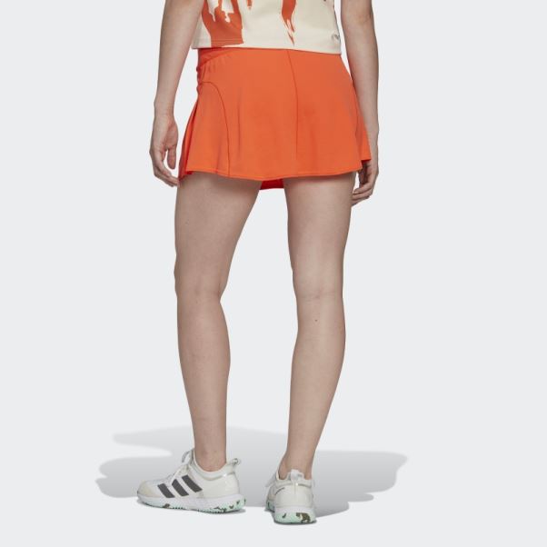Adidas Jupe De Match De Tennis Orange