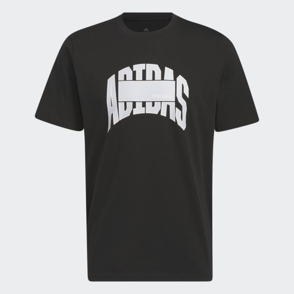 T-shirt Graphique Adidas Sportswear Block Noir Chaud